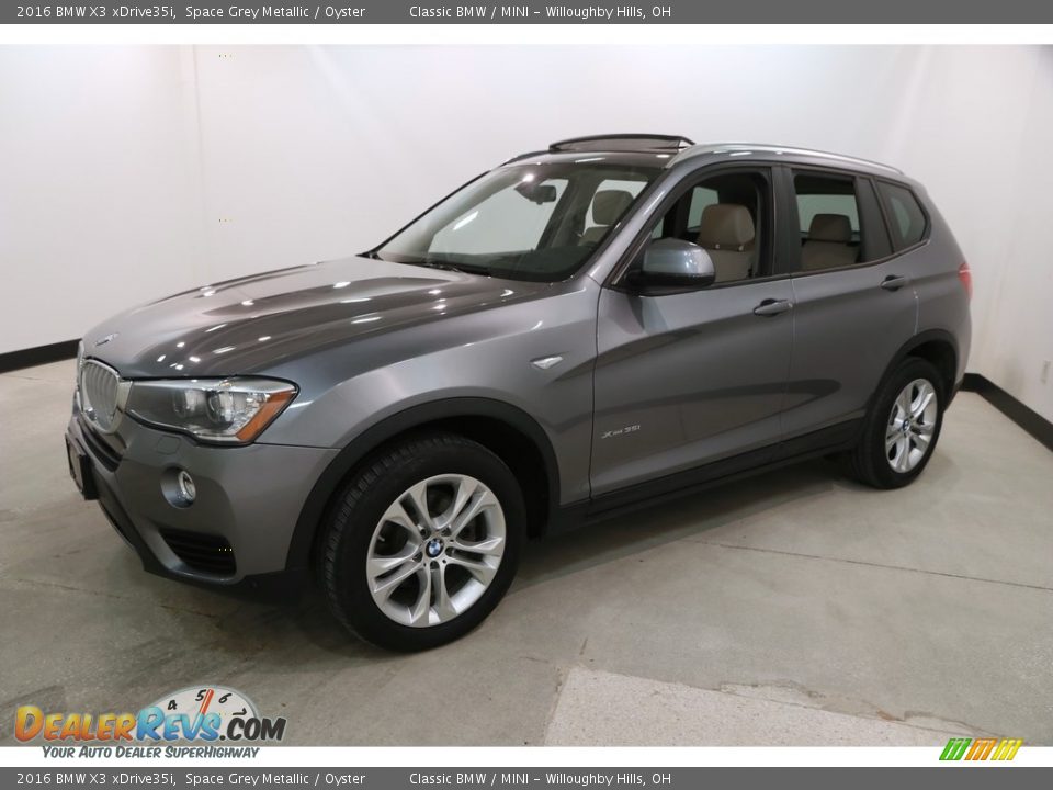 2016 BMW X3 xDrive35i Space Grey Metallic / Oyster Photo #3