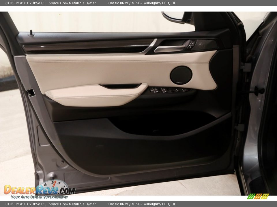 2016 BMW X3 xDrive35i Space Grey Metallic / Oyster Photo #4