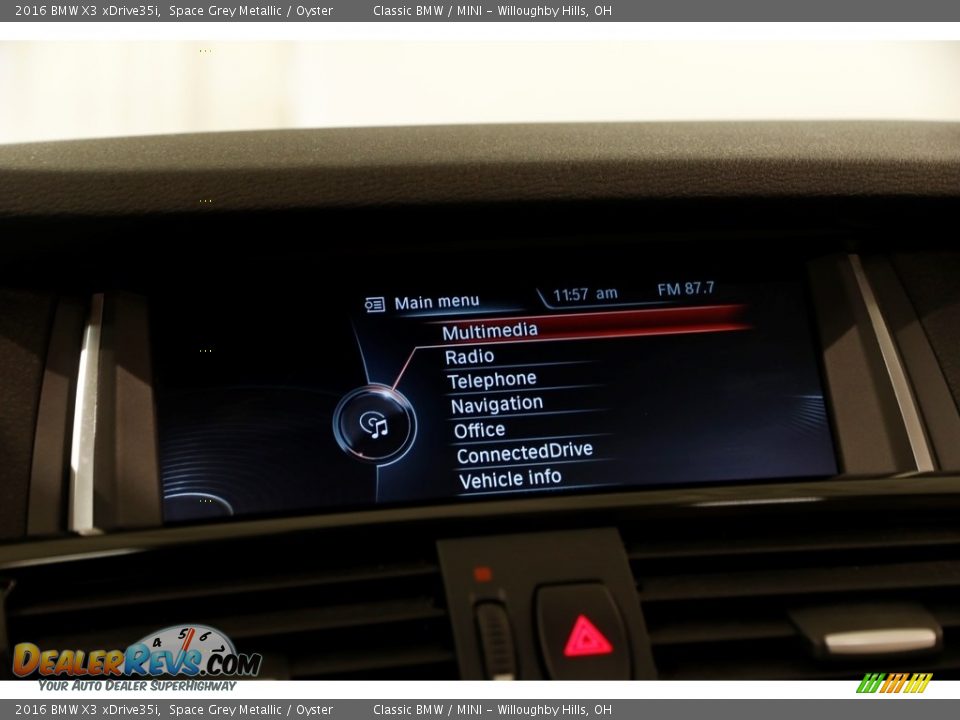 2016 BMW X3 xDrive35i Space Grey Metallic / Oyster Photo #9