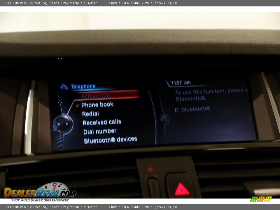 2016 BMW X3 xDrive35i Space Grey Metallic / Oyster Photo #10