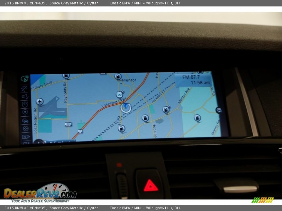 2016 BMW X3 xDrive35i Space Grey Metallic / Oyster Photo #11