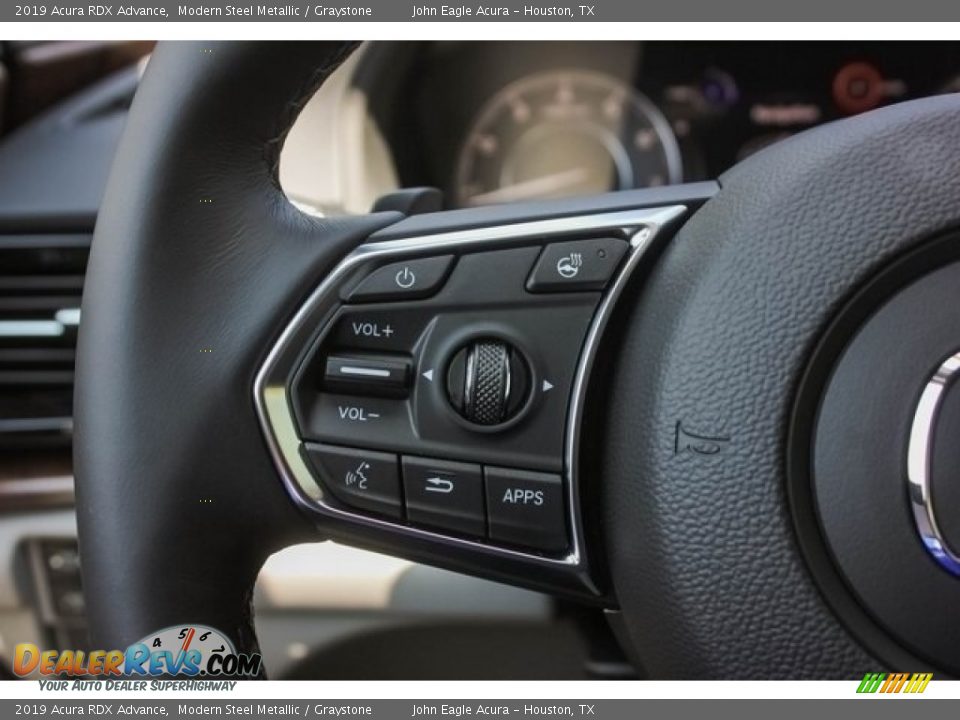 2019 Acura RDX Advance Modern Steel Metallic / Graystone Photo #36