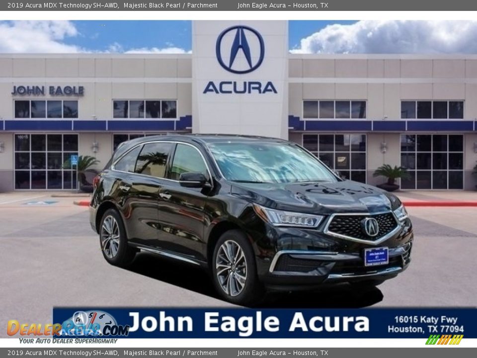 2019 Acura MDX Technology SH-AWD Majestic Black Pearl / Parchment Photo #1