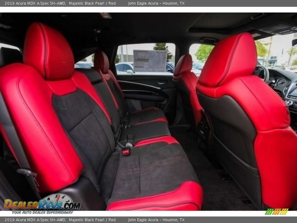 2019 Acura MDX A Spec SH-AWD Majestic Black Pearl / Red Photo #23