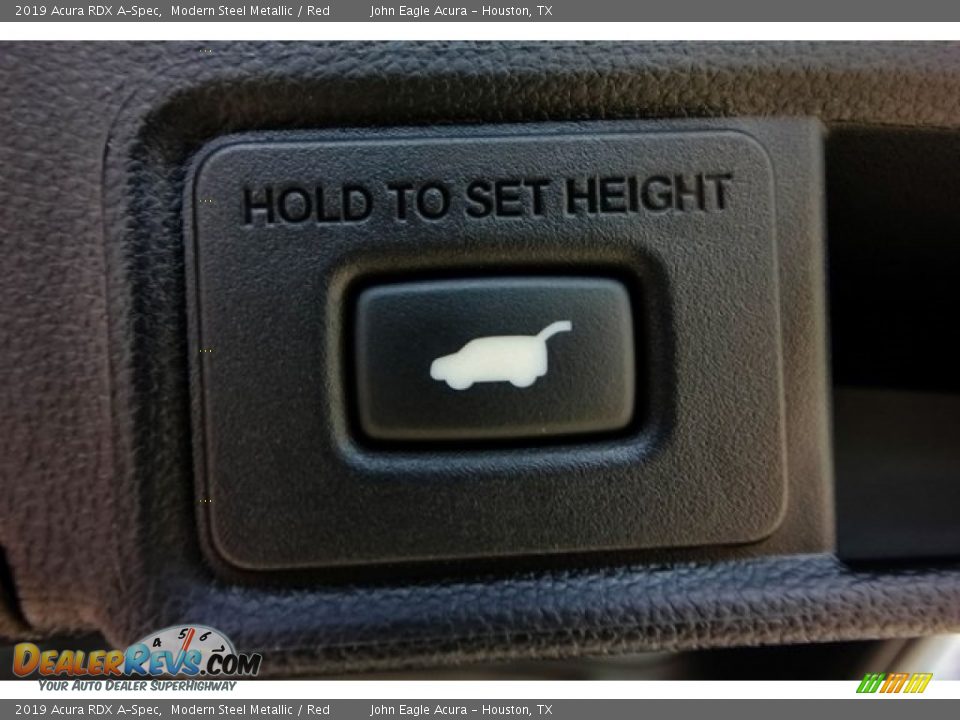 2019 Acura RDX A-Spec Modern Steel Metallic / Red Photo #20