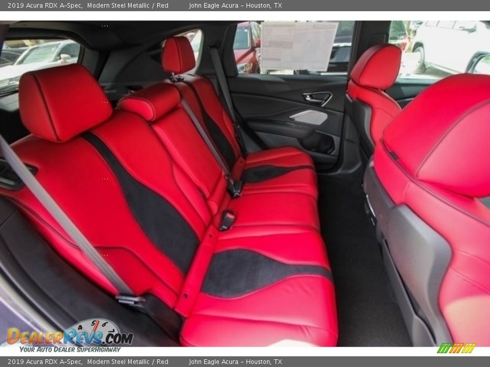 2019 Acura RDX A-Spec Modern Steel Metallic / Red Photo #22