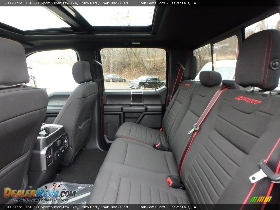 Rear Seat of 2019 Ford F150 XLT Sport SuperCrew 4x4 Photo #11