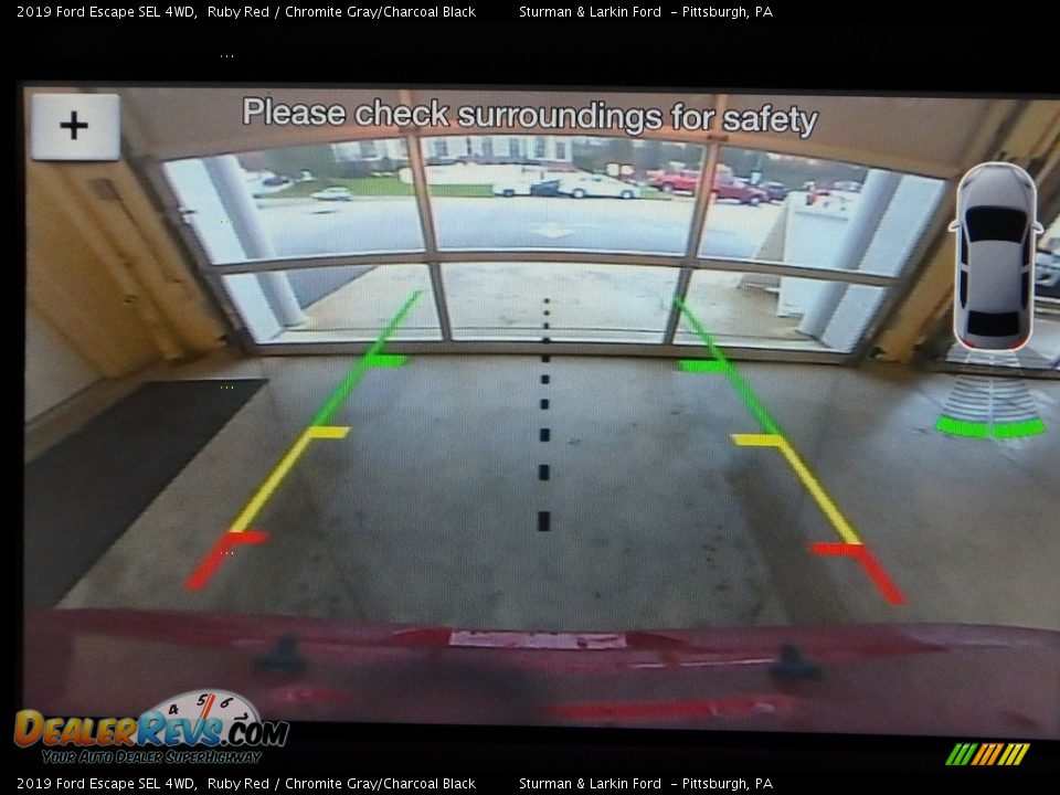2019 Ford Escape SEL 4WD Ruby Red / Chromite Gray/Charcoal Black Photo #13