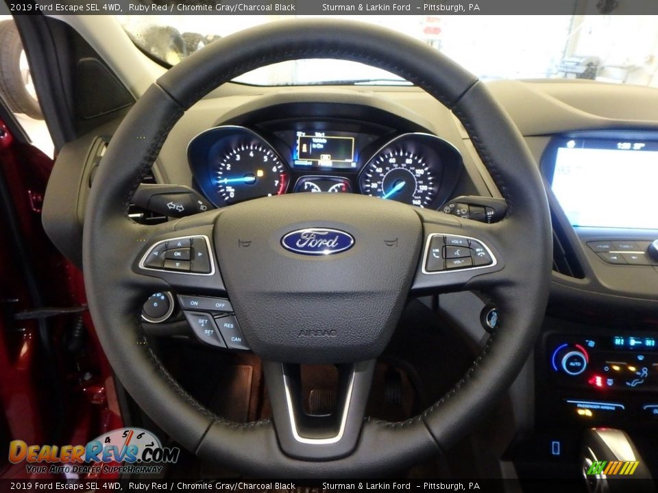 2019 Ford Escape SEL 4WD Ruby Red / Chromite Gray/Charcoal Black Photo #14