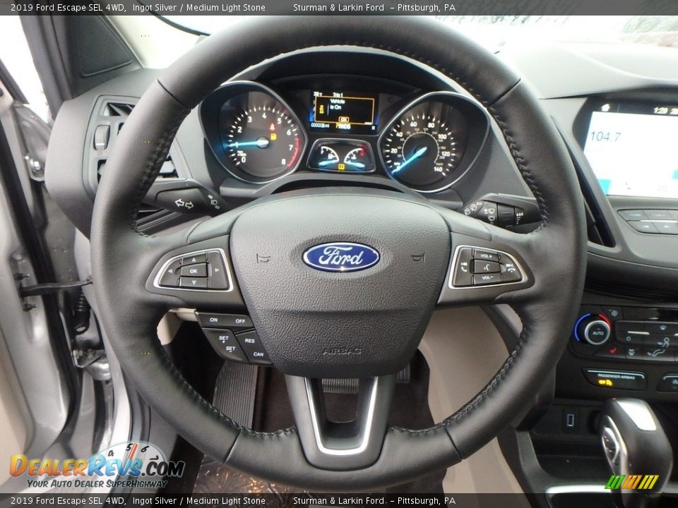 2019 Ford Escape SEL 4WD Steering Wheel Photo #14