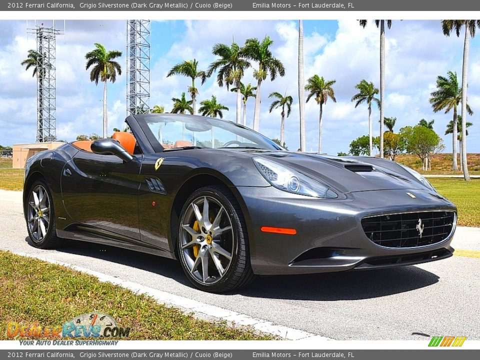 2012 Ferrari California Grigio Silverstone (Dark Gray Metallic) / Cuoio (Beige) Photo #1