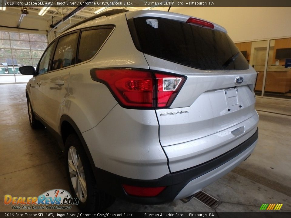 2019 Ford Escape SEL 4WD Ingot Silver / Chromite Gray/Charcoal Black Photo #3