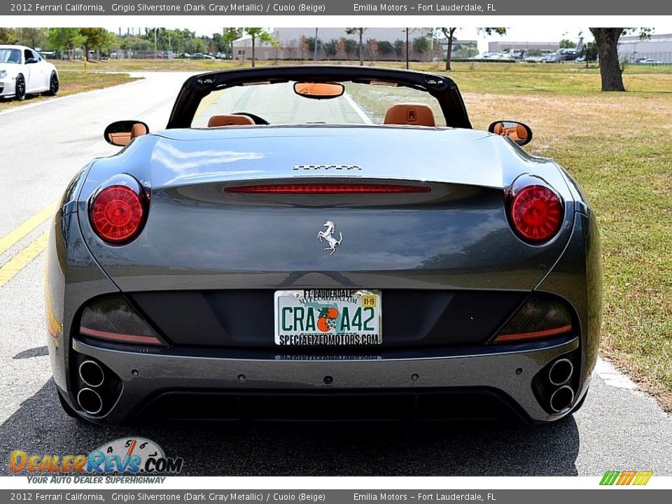 2012 Ferrari California Grigio Silverstone (Dark Gray Metallic) / Cuoio (Beige) Photo #5