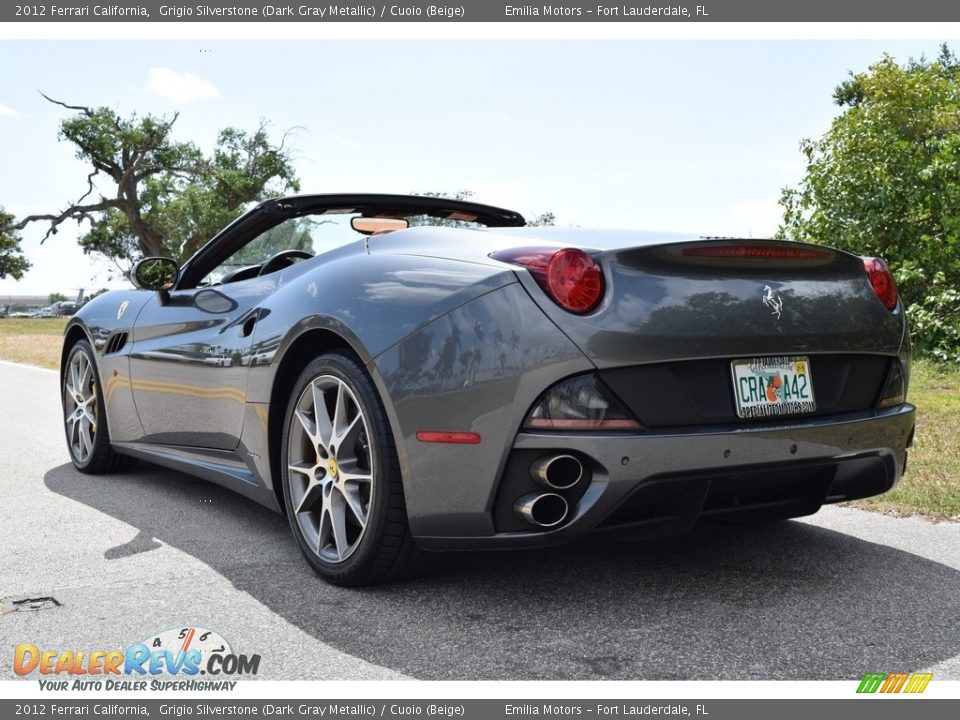 2012 Ferrari California Grigio Silverstone (Dark Gray Metallic) / Cuoio (Beige) Photo #7