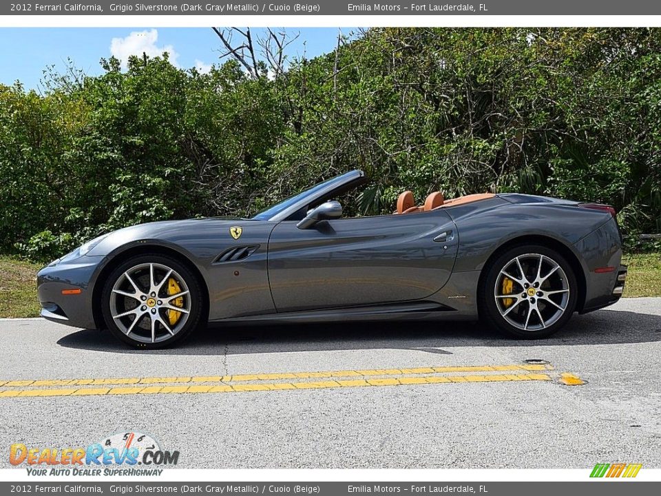 2012 Ferrari California Grigio Silverstone (Dark Gray Metallic) / Cuoio (Beige) Photo #8