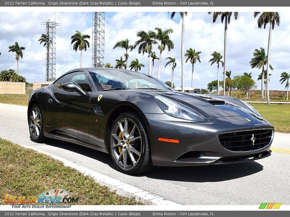 2012 Ferrari California Grigio Silverstone (Dark Gray Metallic) / Cuoio (Beige) Photo #10