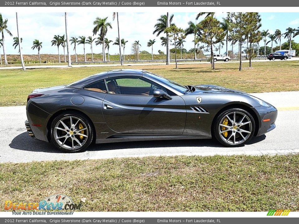 2012 Ferrari California Grigio Silverstone (Dark Gray Metallic) / Cuoio (Beige) Photo #12