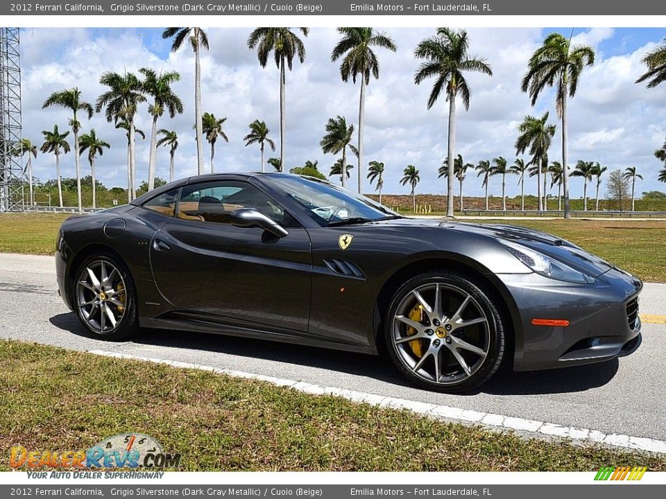 2012 Ferrari California Grigio Silverstone (Dark Gray Metallic) / Cuoio (Beige) Photo #14