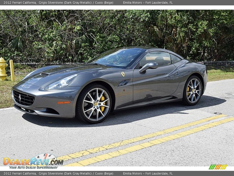 2012 Ferrari California Grigio Silverstone (Dark Gray Metallic) / Cuoio (Beige) Photo #15