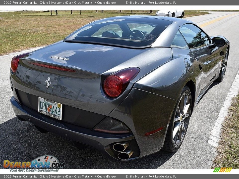 2012 Ferrari California Grigio Silverstone (Dark Gray Metallic) / Cuoio (Beige) Photo #16