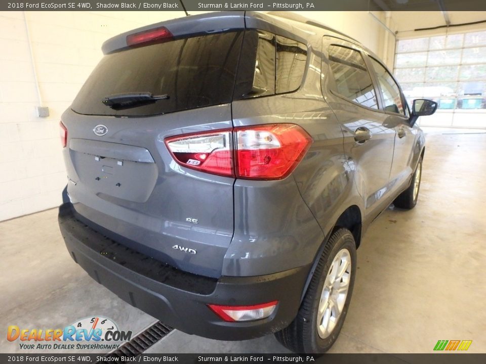 2018 Ford EcoSport SE 4WD Shadow Black / Ebony Black Photo #2