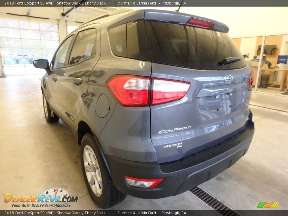 2018 Ford EcoSport SE 4WD Shadow Black / Ebony Black Photo #3