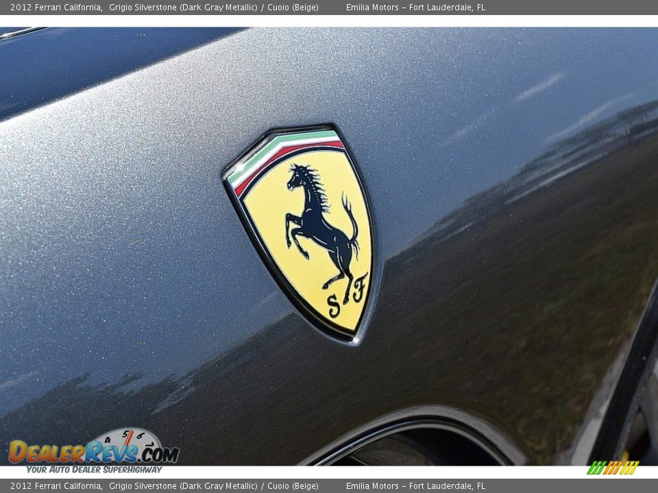 2012 Ferrari California Grigio Silverstone (Dark Gray Metallic) / Cuoio (Beige) Photo #22