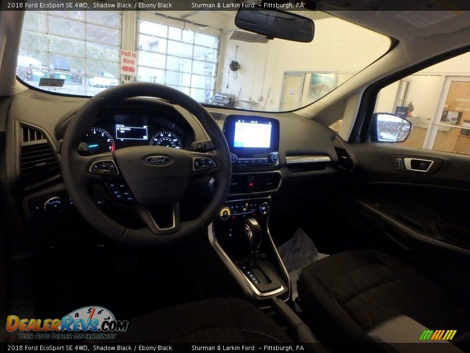 2018 Ford EcoSport SE 4WD Shadow Black / Ebony Black Photo #8