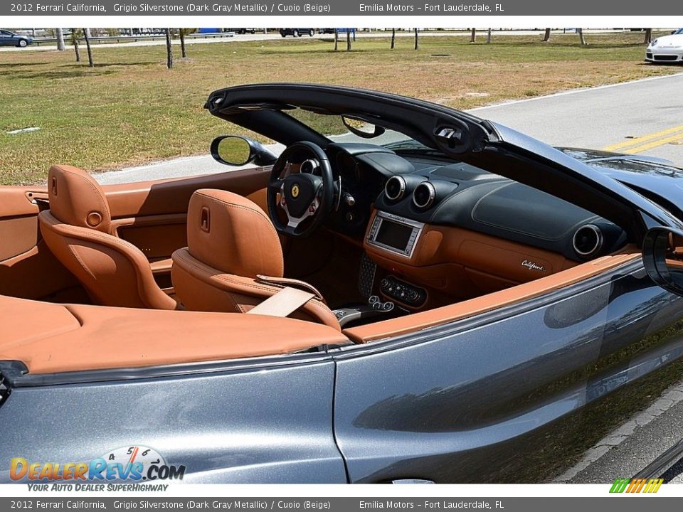 2012 Ferrari California Grigio Silverstone (Dark Gray Metallic) / Cuoio (Beige) Photo #28