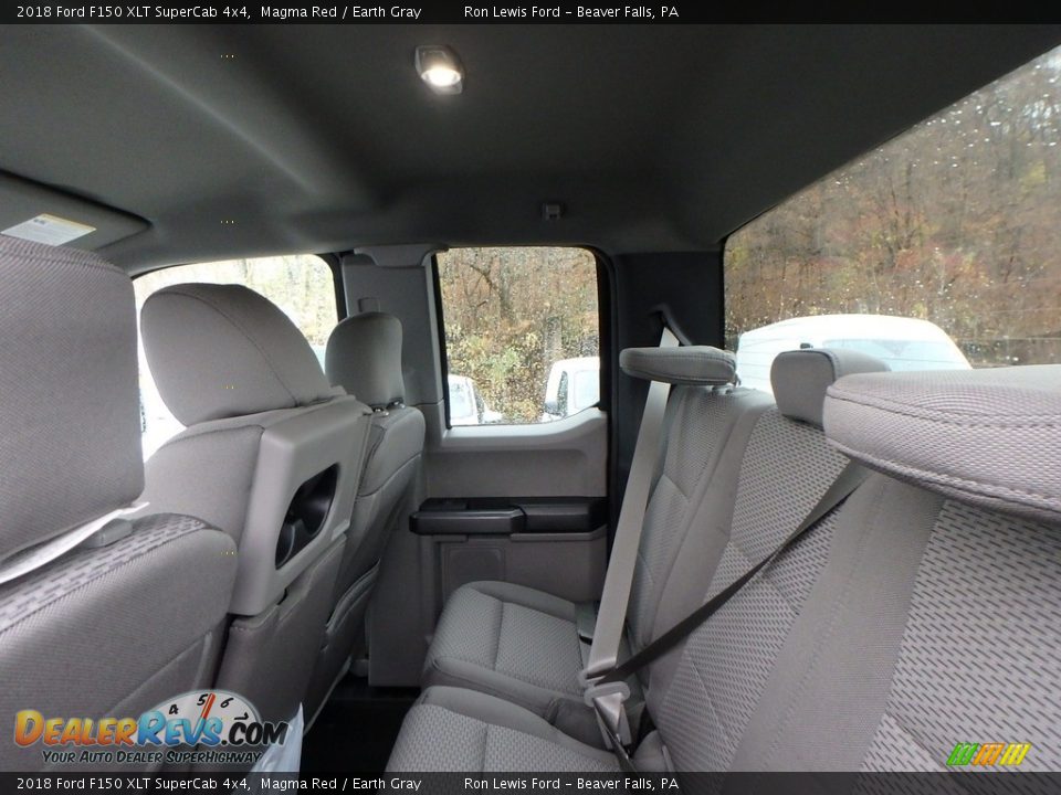 Rear Seat of 2018 Ford F150 XLT SuperCab 4x4 Photo #12