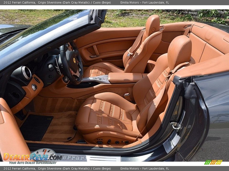 2012 Ferrari California Grigio Silverstone (Dark Gray Metallic) / Cuoio (Beige) Photo #29