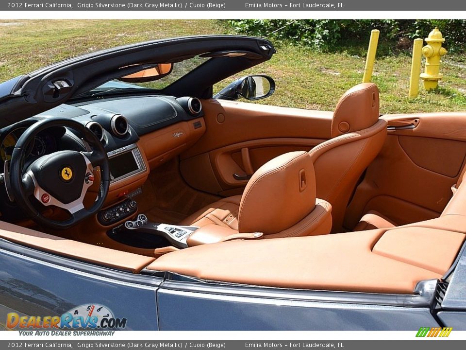 2012 Ferrari California Grigio Silverstone (Dark Gray Metallic) / Cuoio (Beige) Photo #31