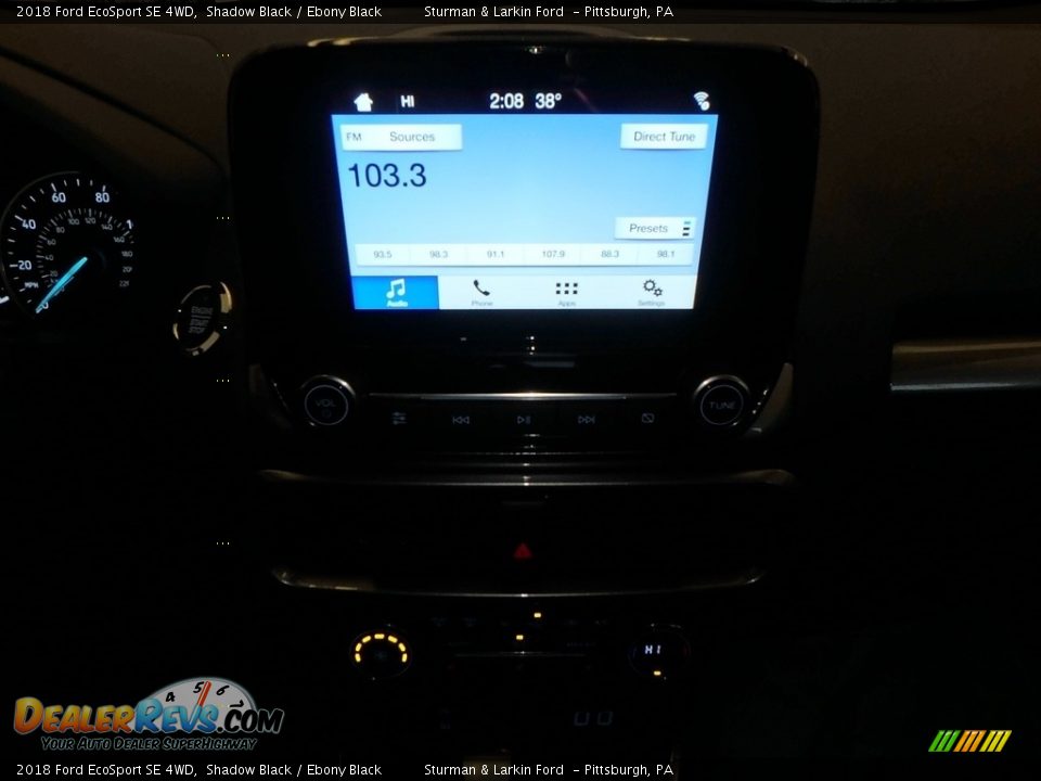 2018 Ford EcoSport SE 4WD Shadow Black / Ebony Black Photo #13