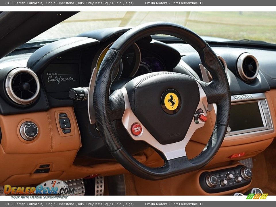 2012 Ferrari California Grigio Silverstone (Dark Gray Metallic) / Cuoio (Beige) Photo #38