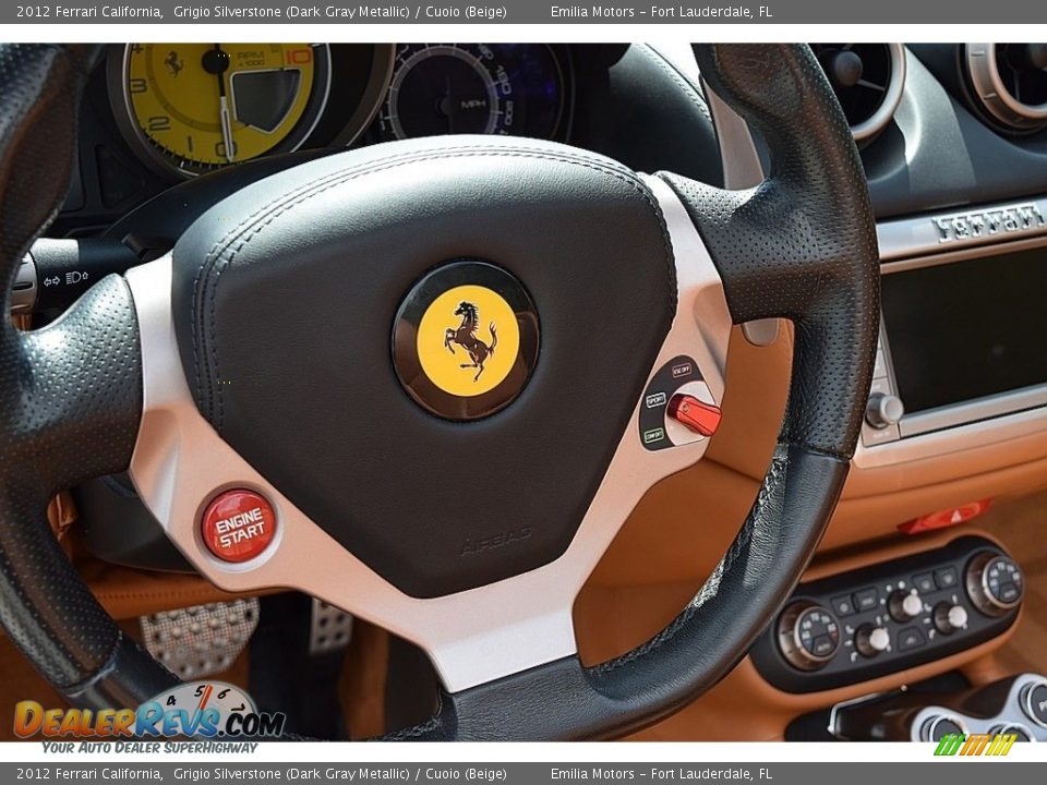 2012 Ferrari California Grigio Silverstone (Dark Gray Metallic) / Cuoio (Beige) Photo #41