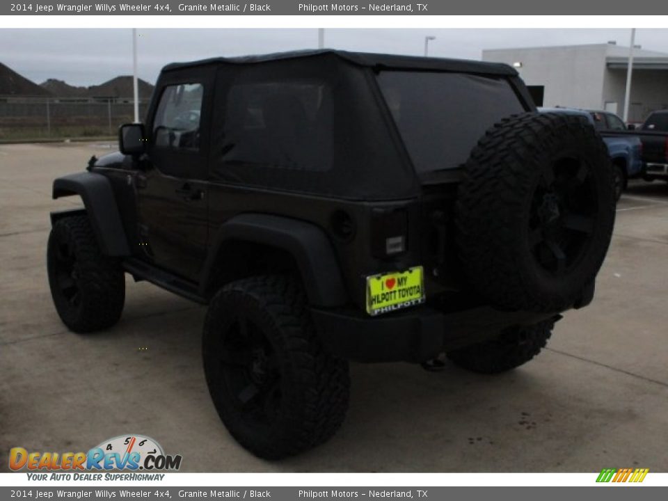 2014 Jeep Wrangler Willys Wheeler 4x4 Granite Metallic / Black Photo #6