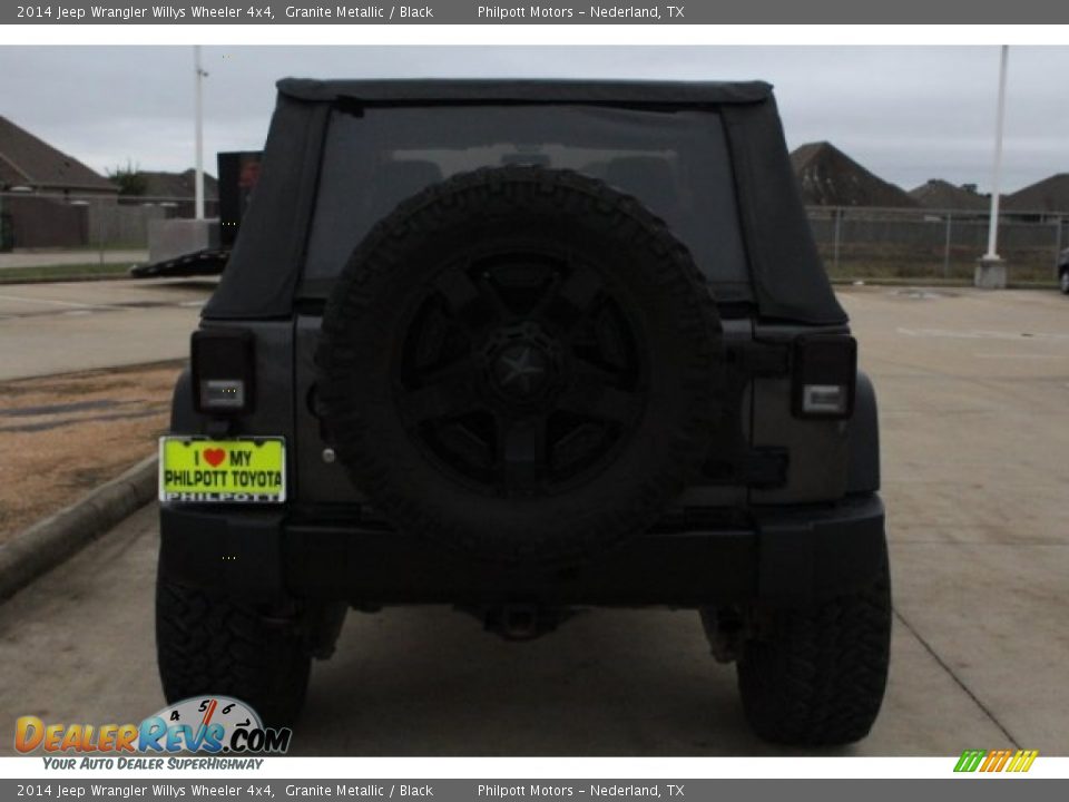 2014 Jeep Wrangler Willys Wheeler 4x4 Granite Metallic / Black Photo #7