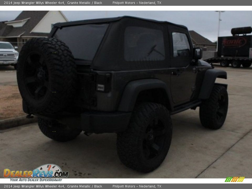 2014 Jeep Wrangler Willys Wheeler 4x4 Granite Metallic / Black Photo #8