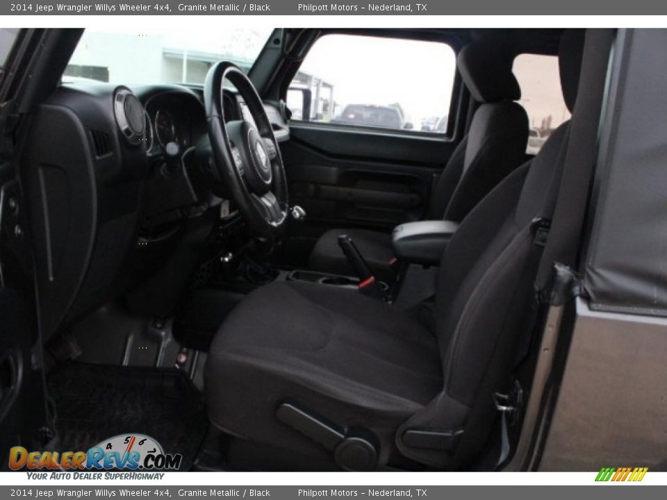 2014 Jeep Wrangler Willys Wheeler 4x4 Granite Metallic / Black Photo #14