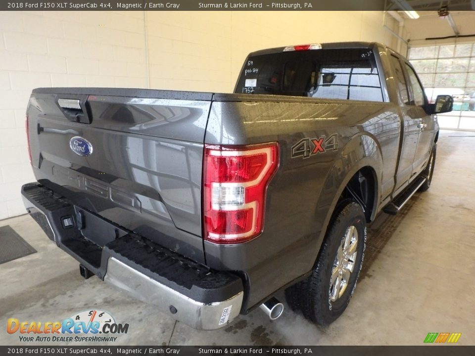 2018 Ford F150 XLT SuperCab 4x4 Magnetic / Earth Gray Photo #2