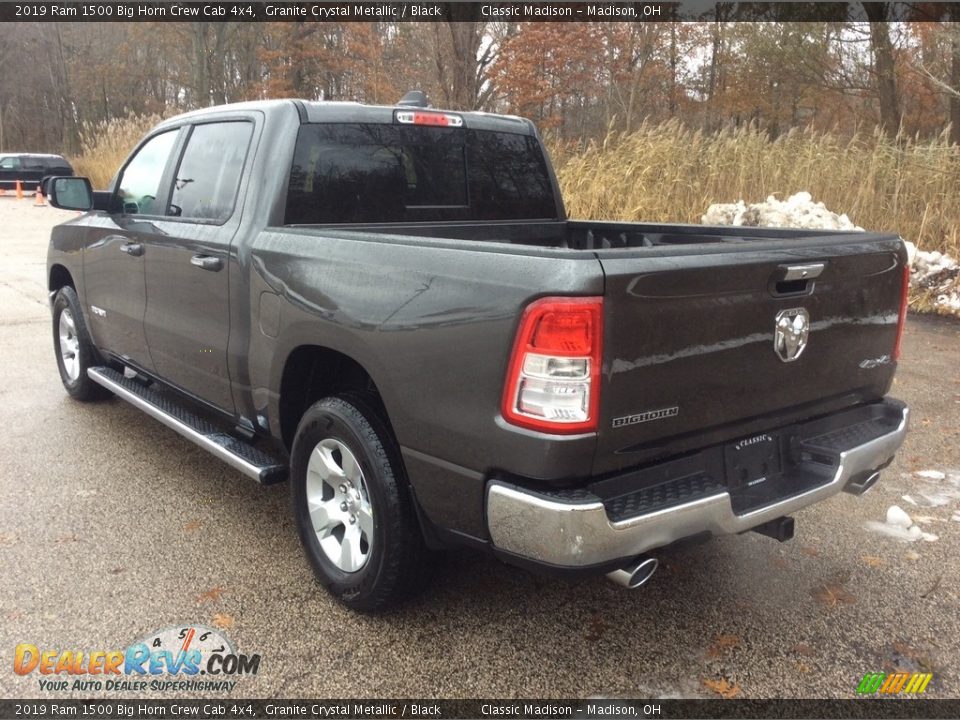 2019 Ram 1500 Big Horn Crew Cab 4x4 Granite Crystal Metallic / Black Photo #4