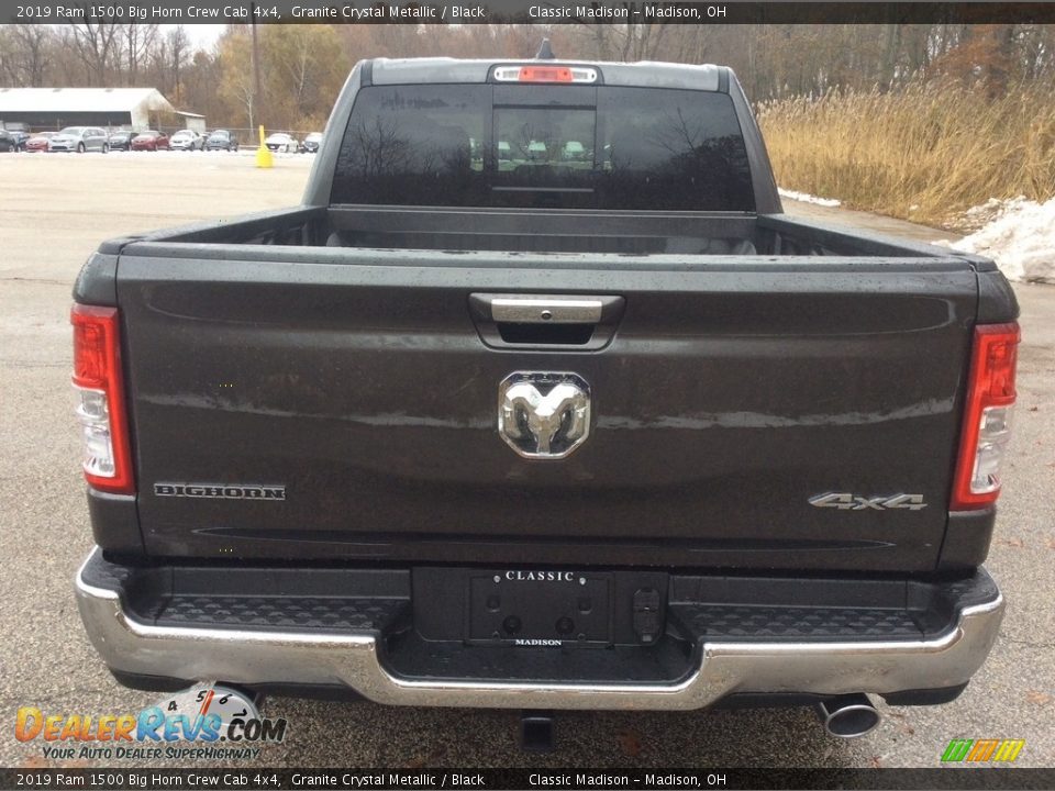 2019 Ram 1500 Big Horn Crew Cab 4x4 Granite Crystal Metallic / Black Photo #5