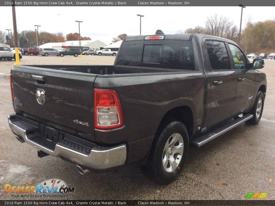 2019 Ram 1500 Big Horn Crew Cab 4x4 Granite Crystal Metallic / Black Photo #6