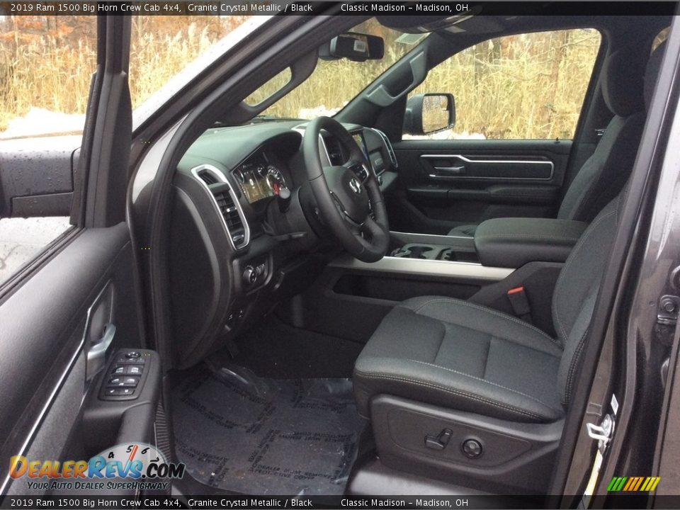 2019 Ram 1500 Big Horn Crew Cab 4x4 Granite Crystal Metallic / Black Photo #9