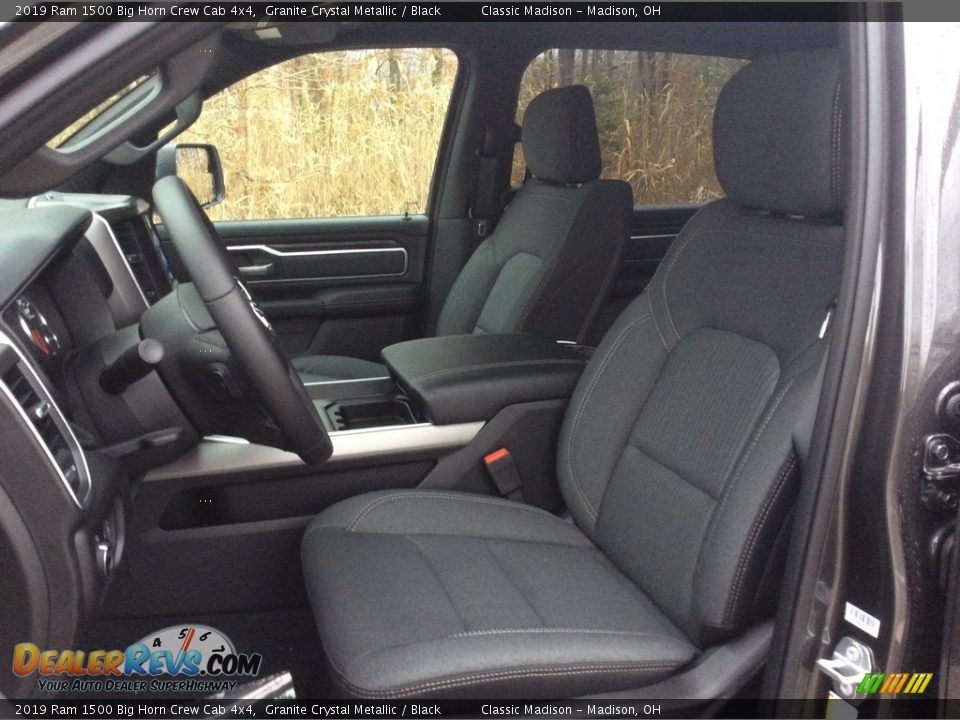 2019 Ram 1500 Big Horn Crew Cab 4x4 Granite Crystal Metallic / Black Photo #10
