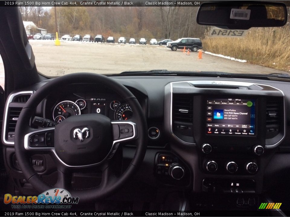 2019 Ram 1500 Big Horn Crew Cab 4x4 Granite Crystal Metallic / Black Photo #12