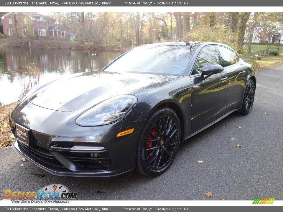 2018 Porsche Panamera Turbo Volcano Grey Metallic / Black Photo #1