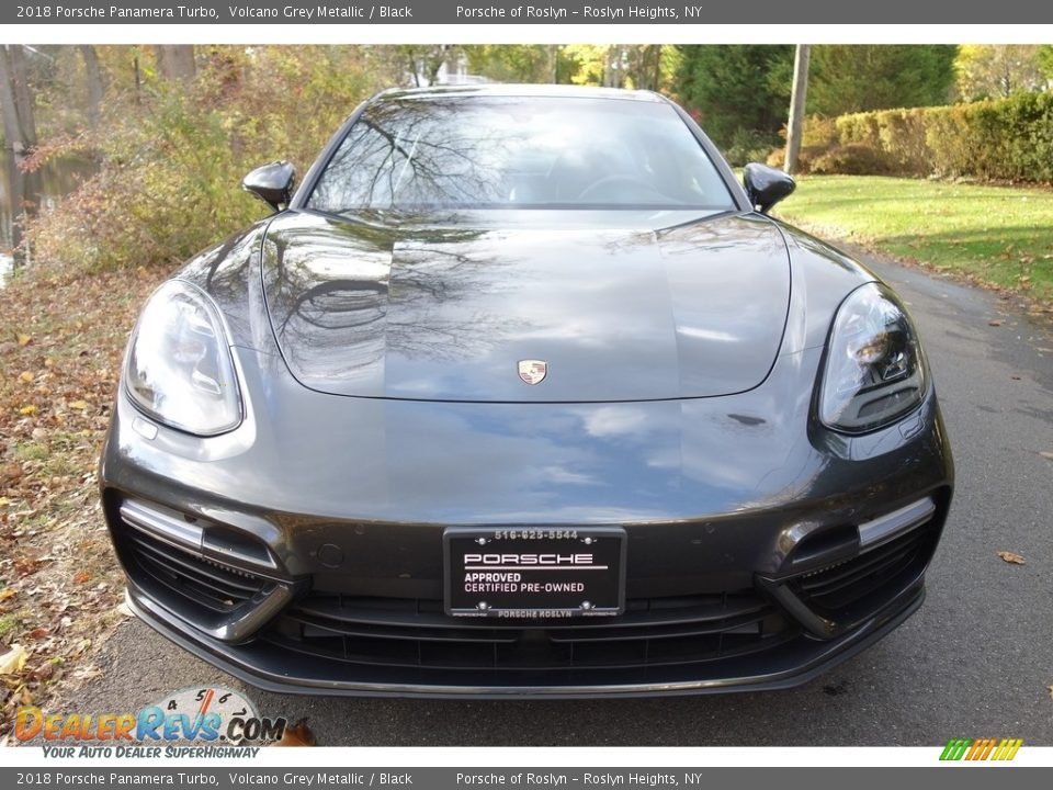 2018 Porsche Panamera Turbo Volcano Grey Metallic / Black Photo #2