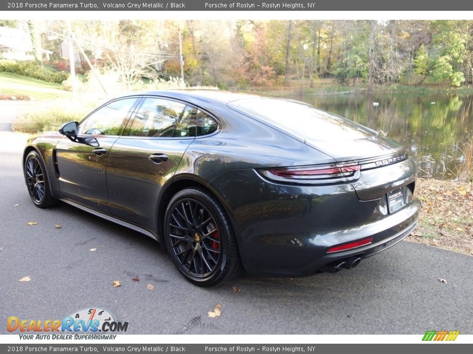 2018 Porsche Panamera Turbo Volcano Grey Metallic / Black Photo #4