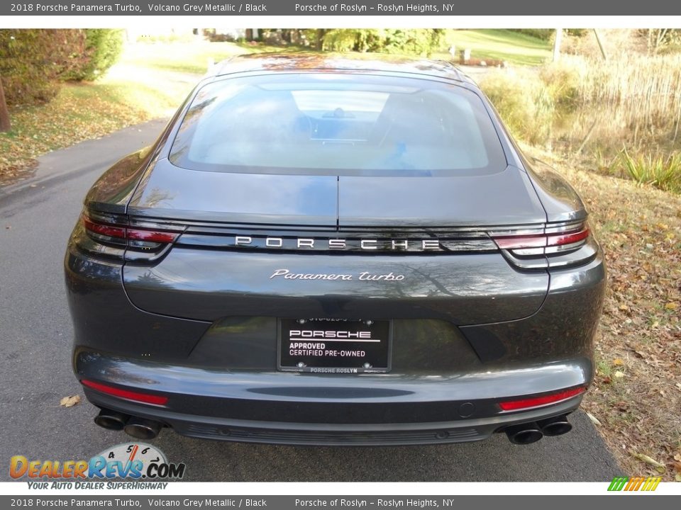 2018 Porsche Panamera Turbo Volcano Grey Metallic / Black Photo #5